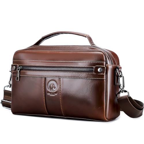 Sac à bandoulière en cuir Rainbow Horse élégant de luxe