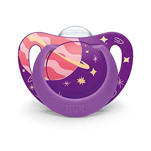 Image of Nuk Orthodontic Pacifier Space Girl 6-18 Months 4pk