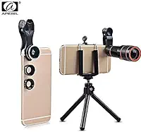 Kit de Lentes 4 em 1 APEXEL para Smartphone APL-HS12XDG3Zj