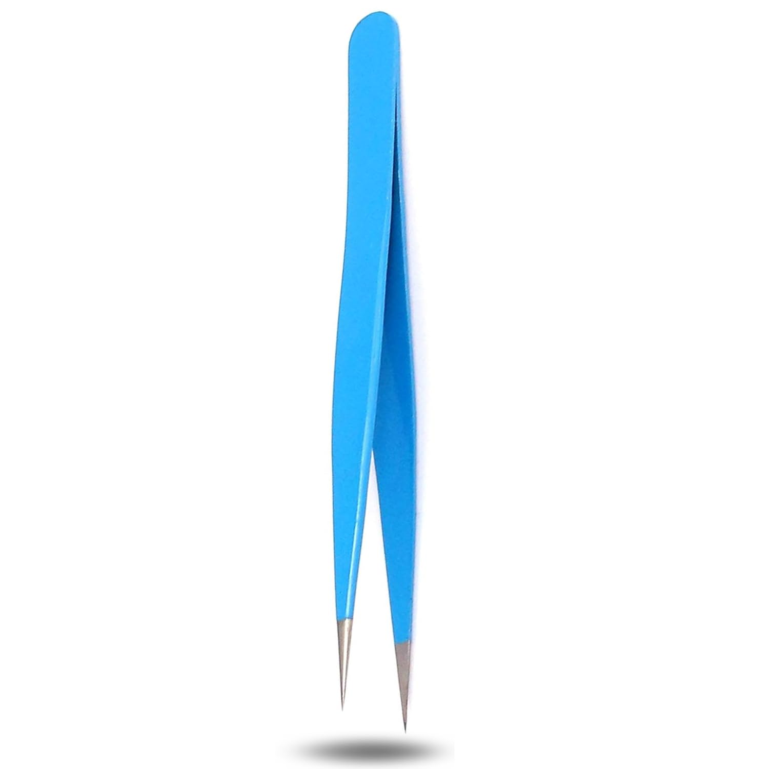 Precise Canada: Stainless Steel Point Tweezer, Sky Blue