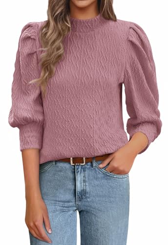 PRETTYGARDEN Womens Puff 3/4 Sleeve Tops 2025...