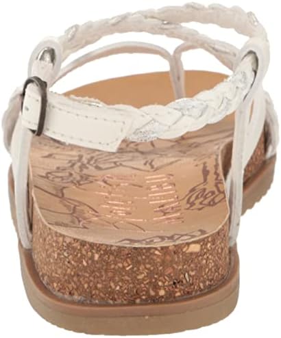 Blowfish Malibu Kids Girls Foxtail-k Sandal, Coconut/White Meteorite, 1 Little Kid | Image 2