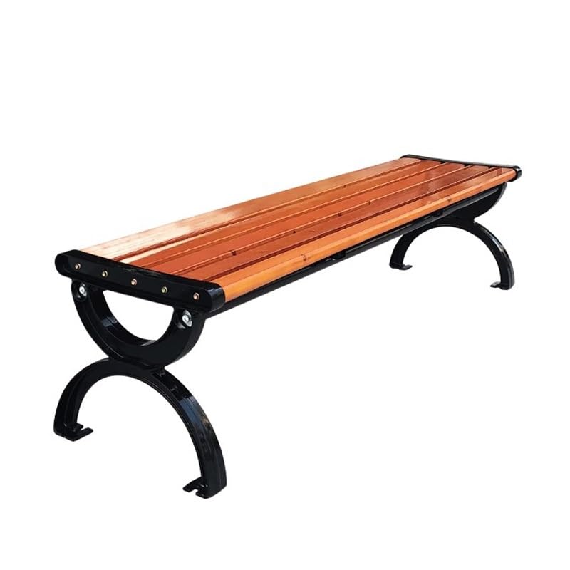Gartenbank, Sitzbank for den Außenbereich, Rückenfreie Gartenbank auf der Terrasse, Anzug for 2–3 Personen, for den Eingangsbereich von Rasen(150cm)
