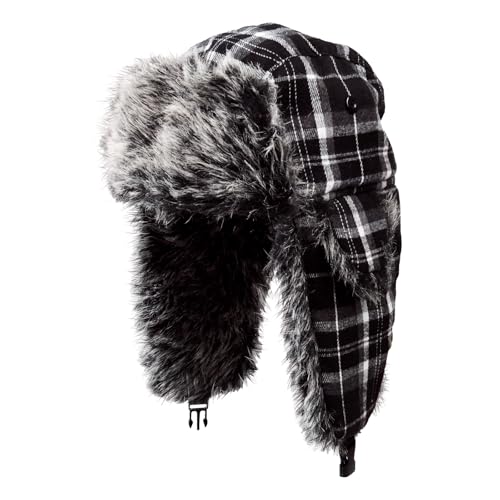 Image of ONWAY Trapper Hat Winter Hats for Women Men with Faux Fur Ear Flaps