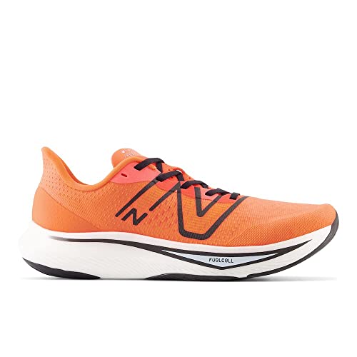 New Balance New Balance Men's FuelCell Rebel V3 Running Shoe, Neon Dragonfly/Black, 13 M