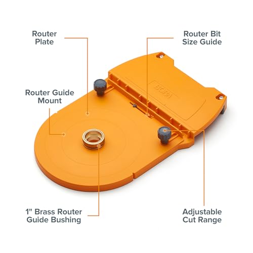Guide de défonceuse Bora 542005 pour dados et mortaises