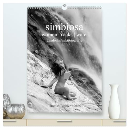 simbiosa ... Landschaftsaktfotografie (hochwertiger Premium Wandkalender 2026 DIN A2 hoch), Kunstdruck in Hochglanz: SW-Outdoor-