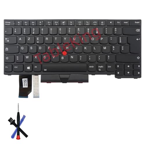 Clavier de rechange rétroéclairé Lenovo Thinkpad L14 Gen 1 et Gen 2 AZERTY