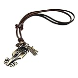 ⚛Das Lederband macht einen stabilen Eindruck und färbt auch beim Sport nicht ab.