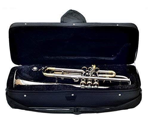 Trumpet Bb Pitch For Sale Nickel + Brass Color With Free Case And Mouthpiece #TOP1
