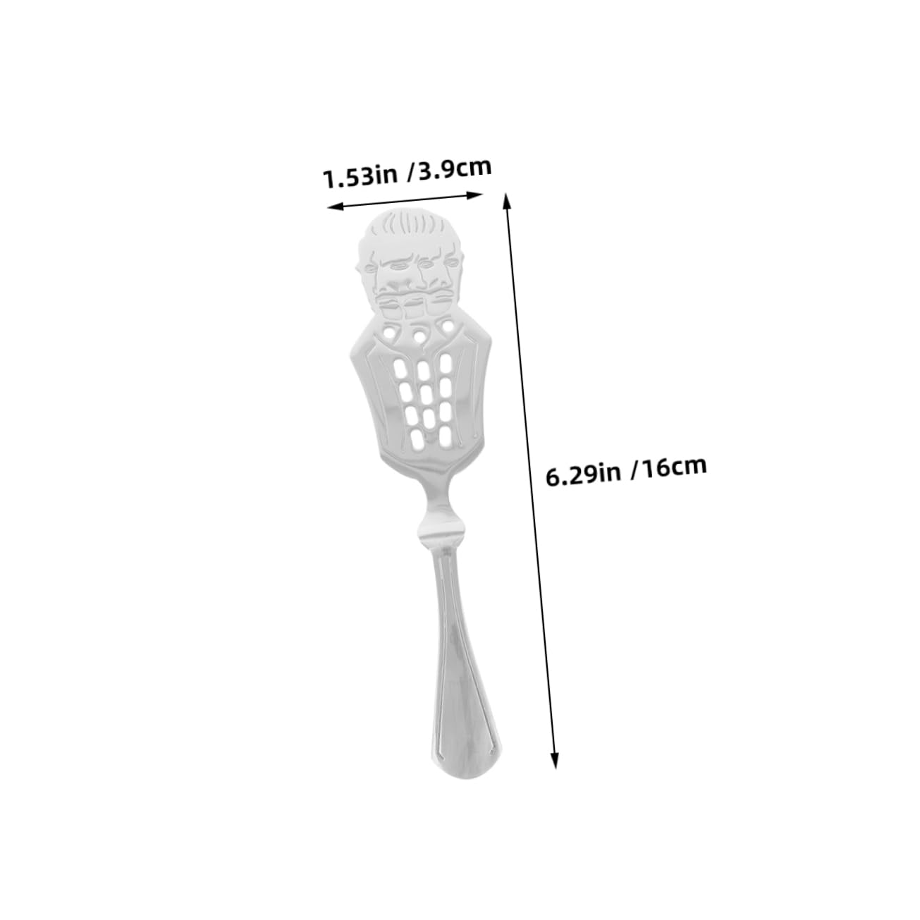 FUNOMOCYA Traditional Absinthe Rituals 2pcs Stainless Steel Absinthe Spoon Dripper Sugar Cube Holder