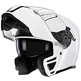 TRIANGLE Modular Motorcycle Helmets for Men Flip Up Full...
