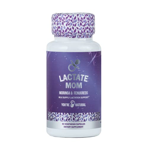 You're Natural Lactate Mom Breastfeeding Support Vitamins For Mom & Baby, 60 Vegetarian Capsules #TOP3