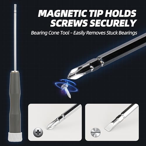 RUNCL 8-in-1 Fishing Reel Repair Kit – Bearing Puller, Magnetic Screwdriver, Wrench, Tweezers, Complete Reel Care Accessories – for Spinning & Baitcasting Reels