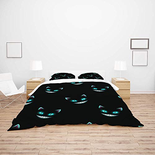 Parure de lit chat bleu CHEHONG transformant votre chambre en un espace de détente absolu