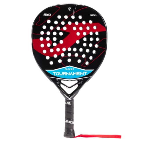 Joma Pádel Pala Tournament Flex, Negro Rojo