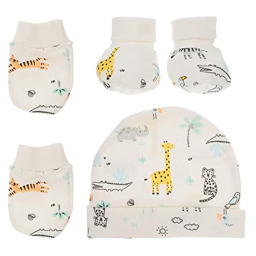 EXCEART 1 Jeu Bonnet Bonnet pour Bébé De Bébé Chaussettes d'hiver Garçons Moufle Naissance Bio Bottes Courtes Équipement Protecteur Enfant Coton