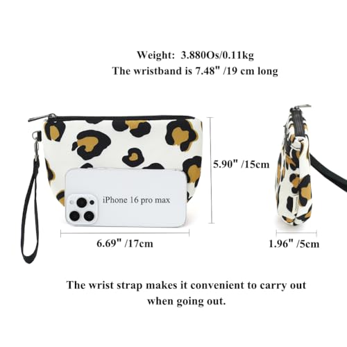 Small Wristlet Wallets for Women, Zip Clutch Bag with Wristlet Pouch, 3-Zipper Original Design2