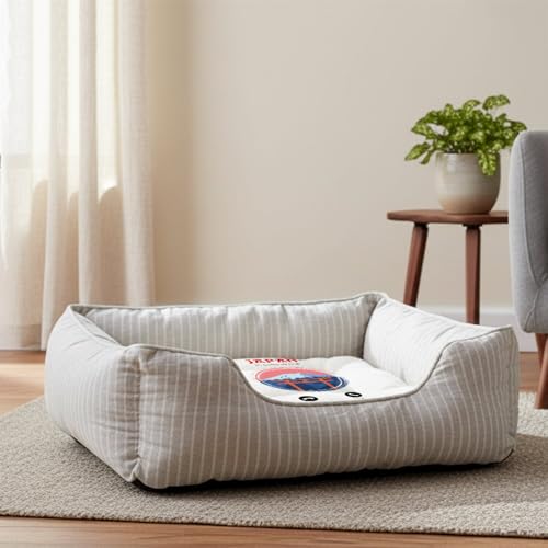 Lit pour chat et chien avec coussin déhoussable panier fuji - 3