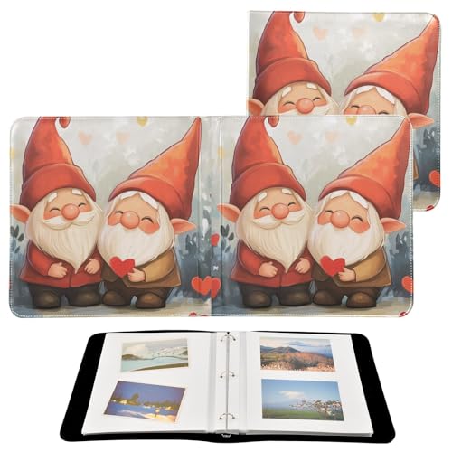 Álbum de fotos DIY autoadhesivo Scrapbook Álbumn de 3 anillos con cubierta de PU Leather, 40 páginas, tamaño 11.8 x 11.2 pulgadas miniatura 2