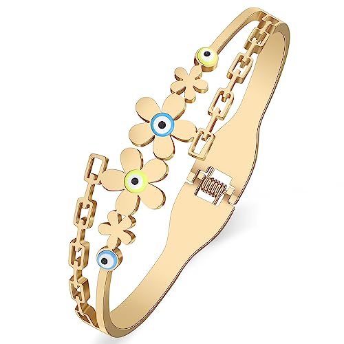 Pulseras de la suerte con ojo de la protección para regalar a mujeres y niñas