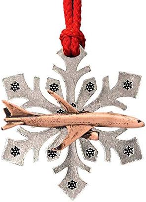 Creative Pewter Designs Jetliner Christmas Ornament AC560SF, Xmas, Copper Plated, Handmade in the USA image 3