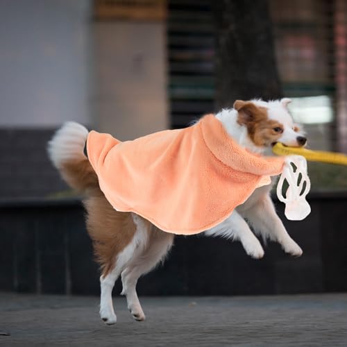 Disfraz capa cálida para perro SUPVOX talla M caqui miniatura 4