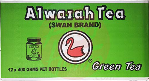 Alwazah Tea (Swan Brand) loose green 400-gram in plastic jar(pack of 1)