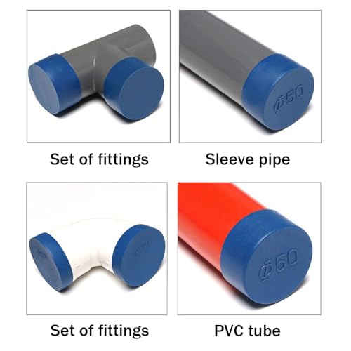HLIWS 25 Pieces of 5 Sizes Round Plastic End Caps, Plastic Pipe Caps, Chair Leg Covers, Suitable for Filling Hiding - Image 3