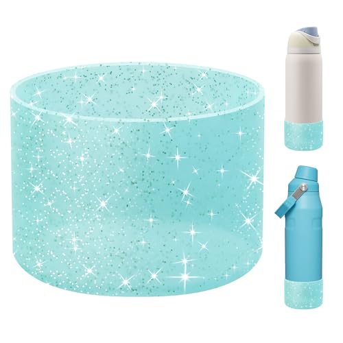 UBEEKOO Silicone Boot for Owala 32oz FreeSip,Twist,and Flip Stainless Steel Water Bottle,Sleeve Cover for Stanley IceFlow 36oz,Anti-Slip Bottom Protective for Owala Accessories,TM-Mint