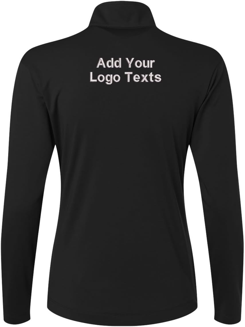 INK STITCH Custom Embroidery Stitching Personalized Logo Texts Women's Performance Quarter Zip Pullover 41870L - Image 6