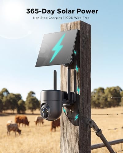 Image of LIWAN 4G LTE Cellular Security Camera, No WiFi Security Camera Wireless Outdoor with SIM Card, Solar Powered, 2K Color Night Vision, 360 View, PIR Sensor, Off Grid Cameras for Farm, Cabin, Job Site