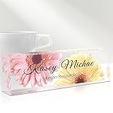 Desk Name Plate Personalized, Custom Name Plates for Desks, Personalized Acrylic Name Plate for Desk, Office Gifts for Coworkers, Boss, Teacher/Employee Appreciation Gifts (Daisy Design)