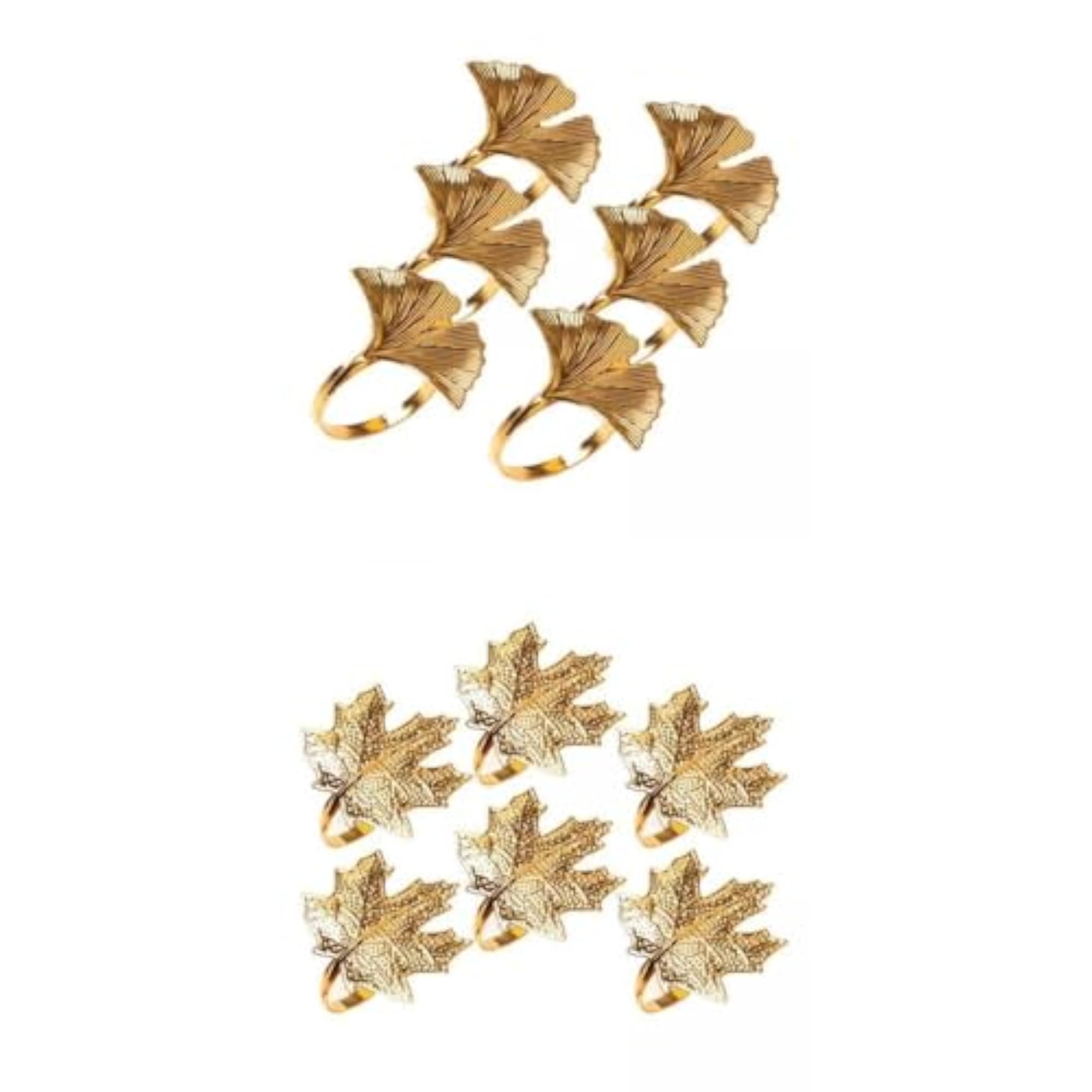 Leaf Design Napkin Rings for Birthday Parties