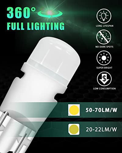 GLL T10 Lampadine LED W5W Lampadine LED con 3030 2SMD 120 Lumen 6500K Corpo Ceramico per Auto Lampadine LED Lampadine Laterali