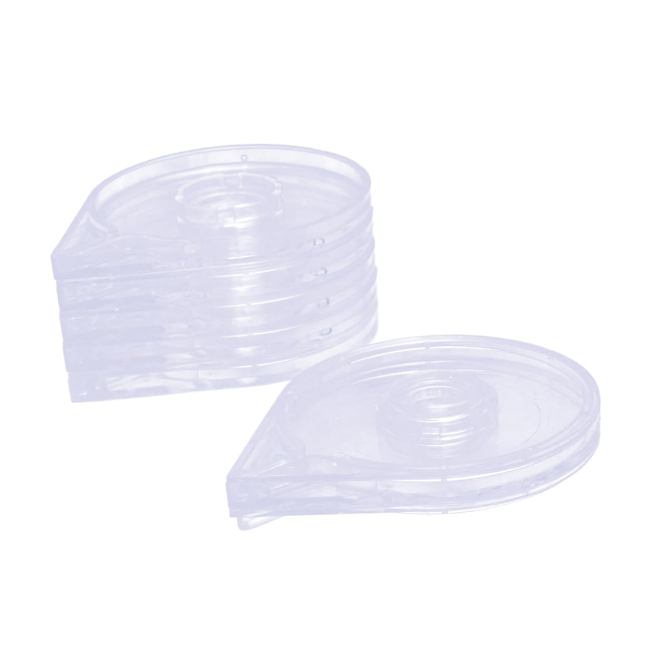 Beatifufu Nail Art Striping Tape Line Holder 6pcs Nail Tools Silver Gold Wire Box Portable Manicure Kit