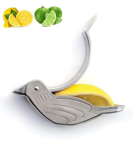 Presse-citron manuel en acier inoxydable, presse-citron manuel en acier inoxydable, presse-citron oiseau et poisson, mini gadgets de cuisine créatifs