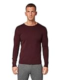 [page_title]-TOM TAILOR Herren Pullover & Strickjacken Schlichter Strickpullover Dark Wineberry Melange,L