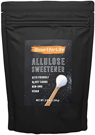 Smart for Life Allulose Sweetener, 2.5 lb Resealable Bag, Zero Net Carbs
