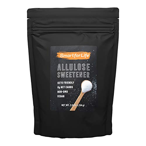Smart for Life Allulose Sweetener - Zero Net Carbs Keto Sweetener - Low Calorie, Natural Keto Sugar Substitute - Made in the USA - 2.5 lb Resealable Bag