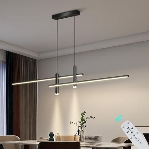 JKFBHGJL Modern LED Pendant Light with Remote Cover