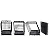 DONORO-Dog-Crates-Kit-for-Small-Size-Dogs-Indoor-with-Dog-Crate-Cover-Double-Door-Dog-Kennels-Houses-for-Puppy-and-Cats-Collapsible-Metal-Contour-Dog-Cages Dog Crate Kennel with Mesh Mat