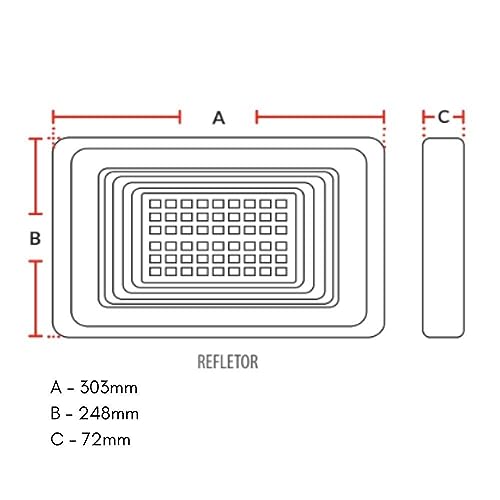 Refletor Holofote Solare, 100W, Luz branca 6500K, Energia Solar, Bivolt, Avant, PRETO