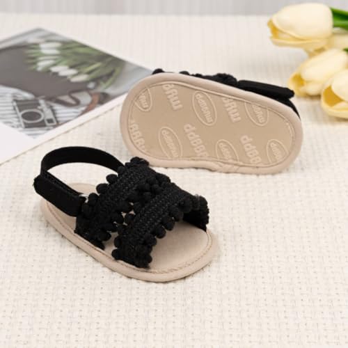 Image of Meckior Infant Baby Girls Boys Summer Sandals Open Toe Lace Princess Dress Wedding Flats Shoes Newborn Toddler Soft Non-slip Sole First Walker Crib Shoes