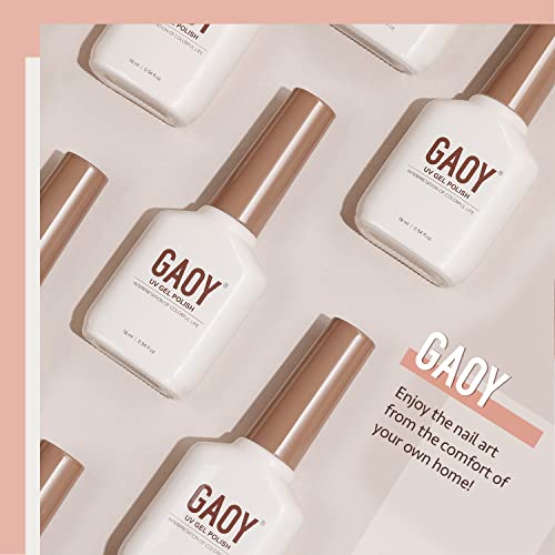 GAOY Jelly Nude Gel Nail Polish, 16ml Sheer Nautral Gel Polish, UV Light Cure for Nail Art DIY, Color 1078