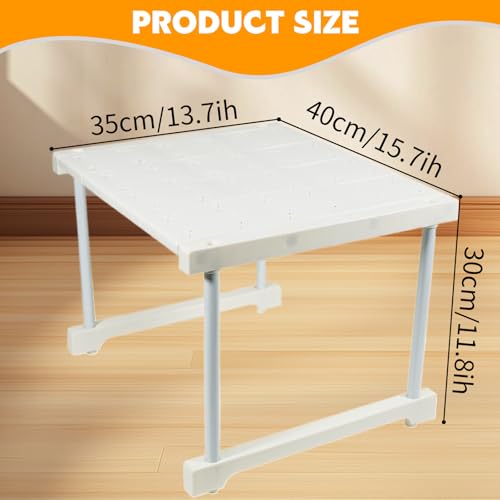 Axinost Unter Waschbecken Regal,Spindregal, Kleiderschränke für stapelbare Organizer, Pflanzenständer, Unterschrankregal, Spülschrankregal, Arbeitsplattenfläche (15.75 * 11.81 * 13.78)