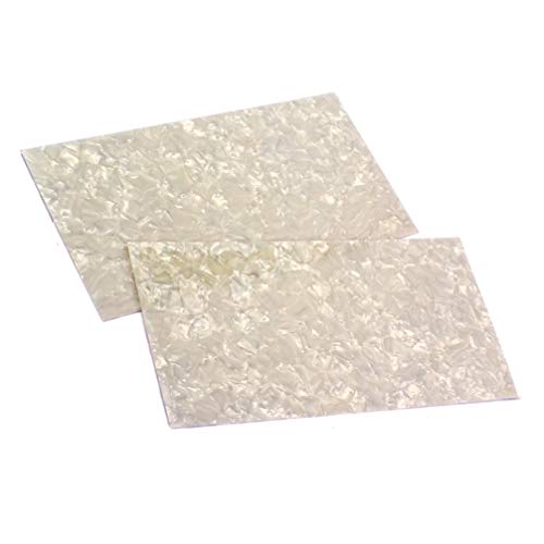 Supvox 2Pcs Inlay Material White Mother Of Pearl Shell Blanks Sheet Rectangle Inlay Material For Guitar #TOP5