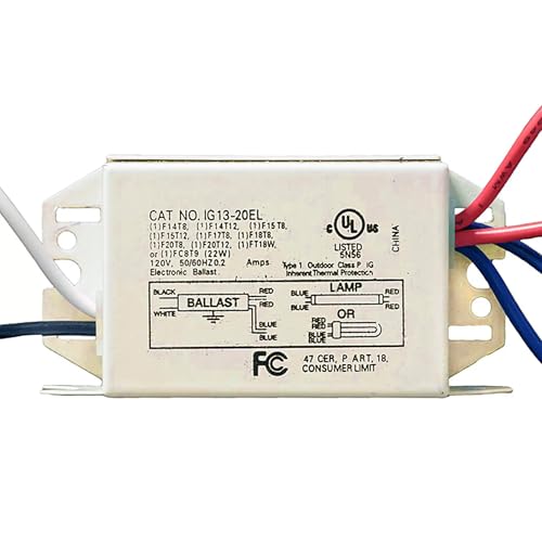 KastLite 1-Lamp Rapid Start Electronic Ballast | 120V 50/60Hz T8/T12