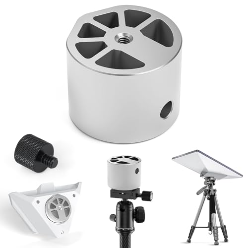 Starlink Mini Adaptador de Trípode, Soporte de Aluminio con Roscas 1/4-20 y 3/8-16, Compatible con Adaptador de Tubería para Trípode, Abrazadera, Techo, RV, Van, Uso Exterior