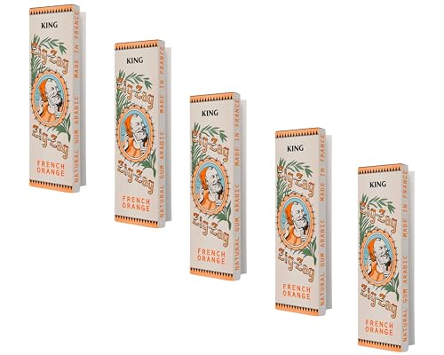 ZIG-ZAG Vintage French Orange Rolling Papers - Slow Burning and